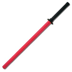 Foam Bokken - Red Sparring Daito LARP Boffer  Foam Grip 1 Pcs