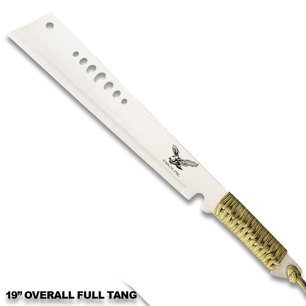 19.5" Full-Tang High Carbon Steel Blade  Machete