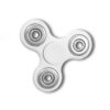 Fidget Tri-Spinner White EDC All-Metal Weighted Bearing ADHD Focus Stress Reliever Hand Toys