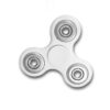 Fidget Tri-Spinner White EDC All-Metal Weighted Bearing ADHD Focus Stress Reliever Hand Toys