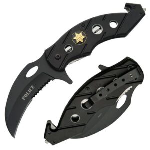 Police " Karambit Rescue Folder Spring Assist Knife