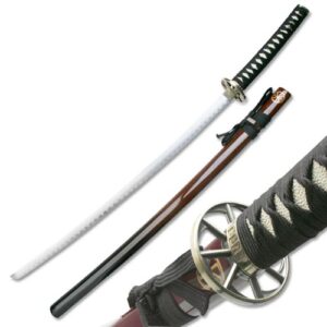 Traditional 2 Tone Samurai Sword  Burgandy Brown