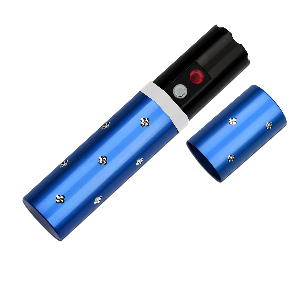 3.8 Million Lipstick Stun Gun W/Light Blue
