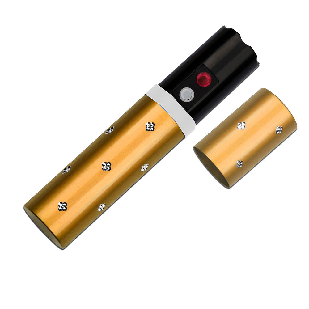 3.8 Million Lipstick Stun Gun W/Light GOLD