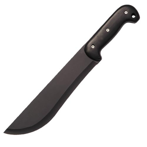 Shadow Fang Tactical Machete Knife Full Tang Blacked-Out Survival Blade w/ Sheath