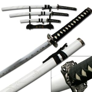 Engraved Flying Dragon Super Set - White