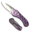 Compact Legal Auto Knife Purple Handle