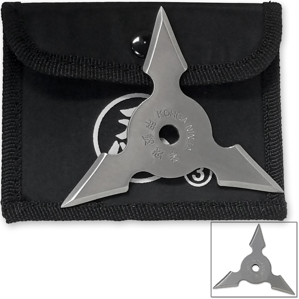 Trinity Blade Koga Ninja Throwing Star 3-Blade Shuriken Sharp Stainless Steel