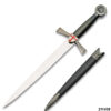 Knights Templar Dagger With Scabbard  overall 14.25
