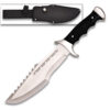 Texas Spiked  Bowie Full Tang 15in w/ Sheath & Hardwood Handle