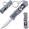 Punisher California Legal OTF Dual Action Knife  Carbon Fiber with Key Ring