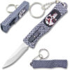 Punisher California Legal OTF Dual Action Knife  Carbon Fiber with Key Ring