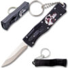 Punisher California Legal OTF Dual Action Knife (Black) with Key Ring