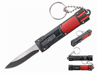Mini Red Key Chain OTF Knife