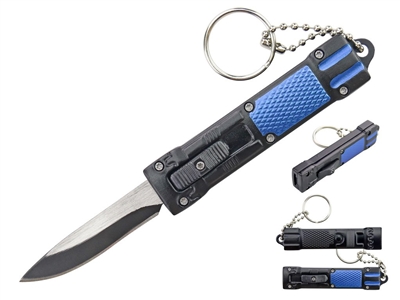 Mini Blue Key Chain OTF Knife