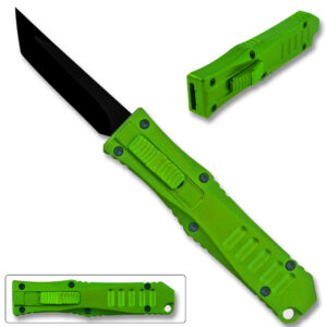 Legends Micro OTF Blade Knife Green Out The Front Tanto Blade