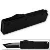 Legends Micro OTF Tanto Blade Knife Black Out The Front w Side Switch