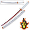 Demon Slayer - Kyojuro Rengoku Red Nichirin Sword Katana Metal