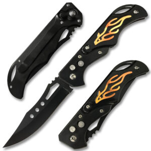 Red Flame Automatic Knife