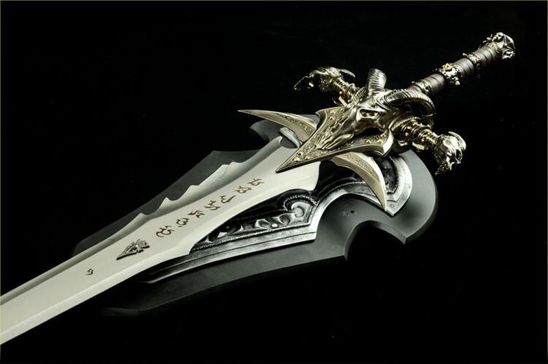 1:1 Frostmourne Lich King Arthas Sword replica 47" Upgraded Blunt Gift War Craft