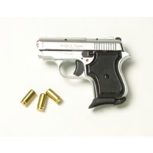Replica Tuna 950 JF Blank Firing Pistol Nickel Finish