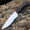 Skinner Tactical Survival Fixed Blade Knife D2 Steel Micarta Wood Handle