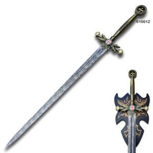 Templar Crusader Masonic Sword with Display Plaque