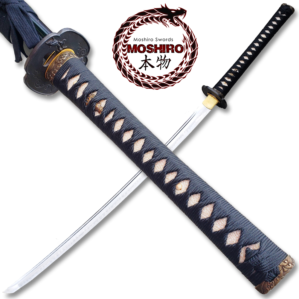 MOSHIRO Hand Forge 1095 High Carbon Steel Black Scabbard
