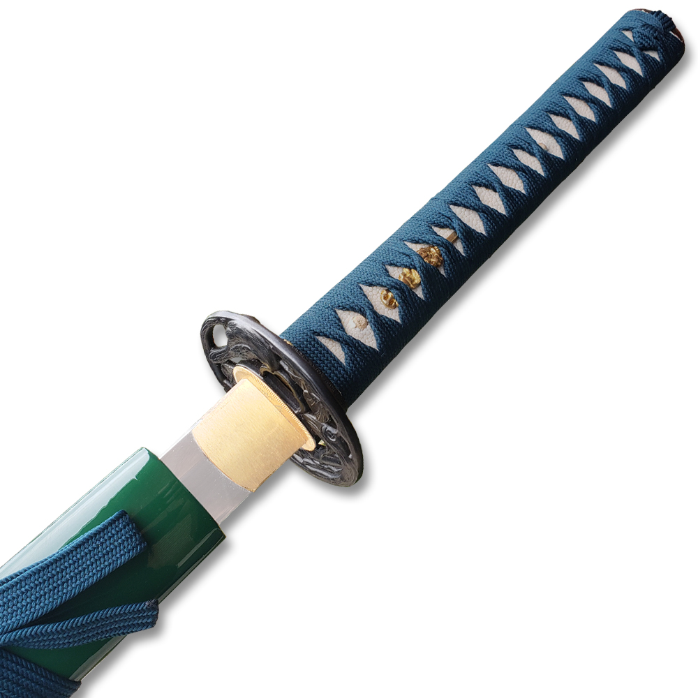 MOSHIRO 1095 High Carbon Steel Green Scabbard