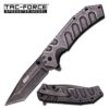Tac Force Tactical Spring Assisted Folding Pocket Knife 9"Stone Washed Tanto