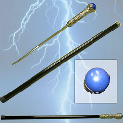 Elemental Cane Sword Magic Blue Handle