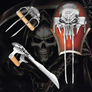 X-23 Dual Bladed Hand Claw Wolverine Laura Skull w Plaque