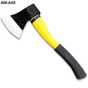 Camping Axe Black And Yellow Black Metal Handle With Carbon Steel Head 13.5"