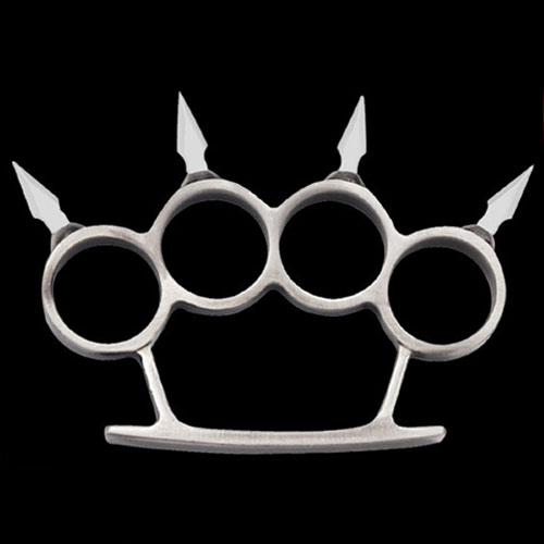 4 Blade Not Sharp. Paper Weight . ( Silver )