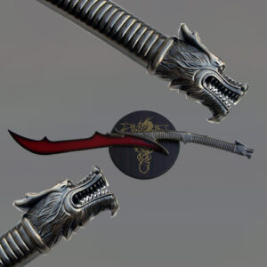 Red Dragon Blade  Open Mouth Sword