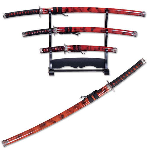 DESIGNER HARDWOOD KATANA 3-PIECE SET"
