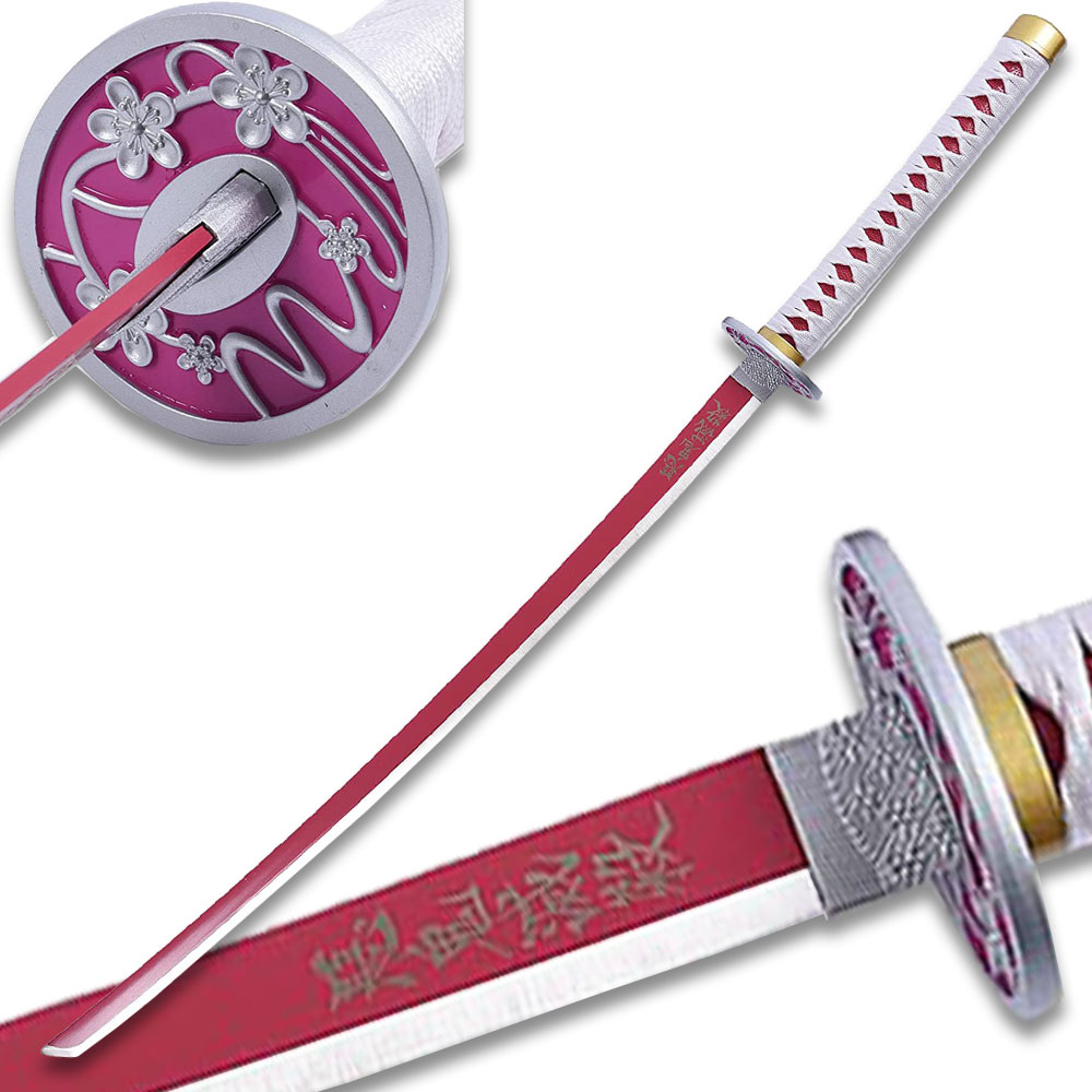 Tsuyuri Kanao Anime Cosplay Sword, Demon Slayer Sword Real Metal