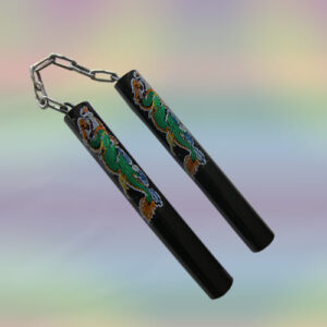 Green Dragon Nunchuck Black