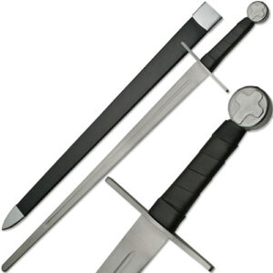 Knights Templar Full Tang Sword Blunt Battle Ready Medieval Cros