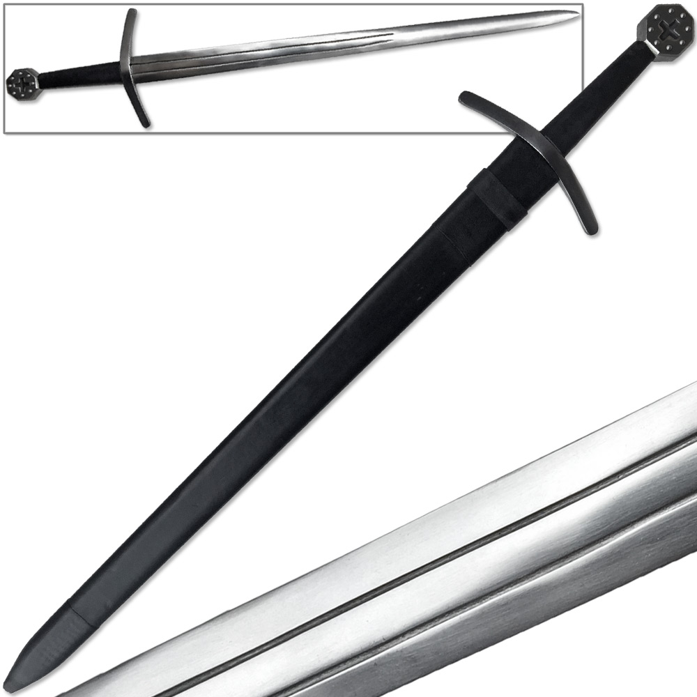 Medieval Crusader Full Tang Sword Blunted Reenactment Longsword Knights Templar
