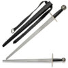 Cross Guard Sword with Hard Scabbard 37" Overall
