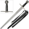 Cross Guard Sword with Hard Scabbard 37" Overall
