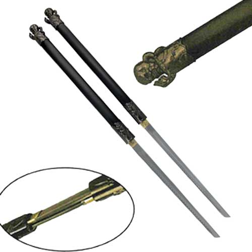 Serpent Skull Twin Set Sword