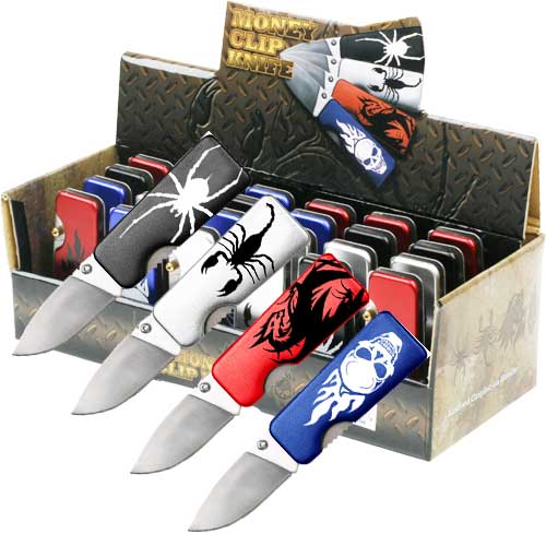 Money Clip Folder Knife 24 Pcs in The Box