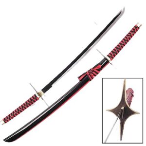 Red & Black Anime Samurai Replica w/ Custom Guard