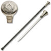 Mason Masonic Zinc Metal Walking Cane Sword