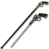Revolver Style Handle Cane Sword Cane