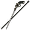 Revolver Style Handle Cane Sword Cane