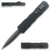 Black Micro OTF Stiletto Blade Knife Black Blade Out The Front