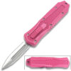 Legends Micro Pink OTF Double Edge Blade Knife Out The Front
